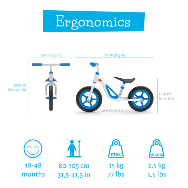 Vélo Draisienne Charlie poignée de transport intégrée