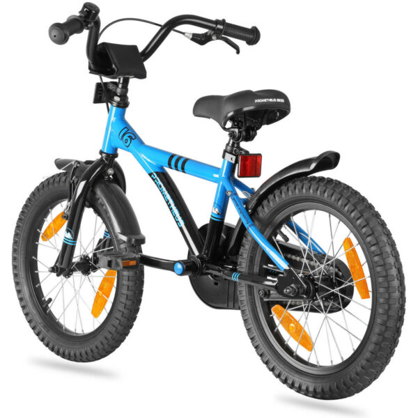 Vélo 16" enfant 4-6 ans avec roues stabilisateurs et rétropédalage