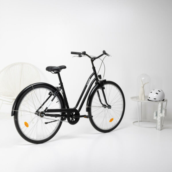 Vélo de Ville ELOPS 100 CADRE BAS NOIR