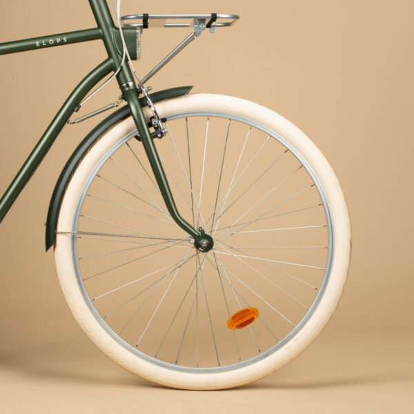 Vélo de ville ELOPS 520 CADRE HAUT KAKI