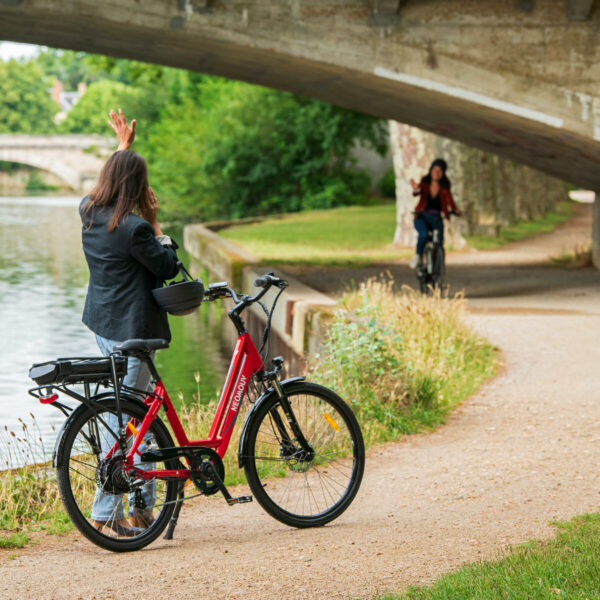 Vélo ville électrique NEOMOUV Sinapia Hydraulique Turquoise