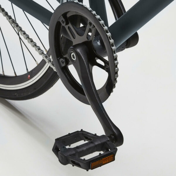 Vélo Ville SINGLE SPEED 500 GRIS Carbone