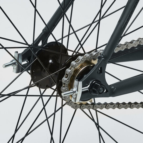 Vélo Ville SINGLE SPEED 500 GRIS Carbone