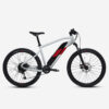Vélo VTT électrique semi-rigide 27,5" E-ST 100 Blanc Rouge