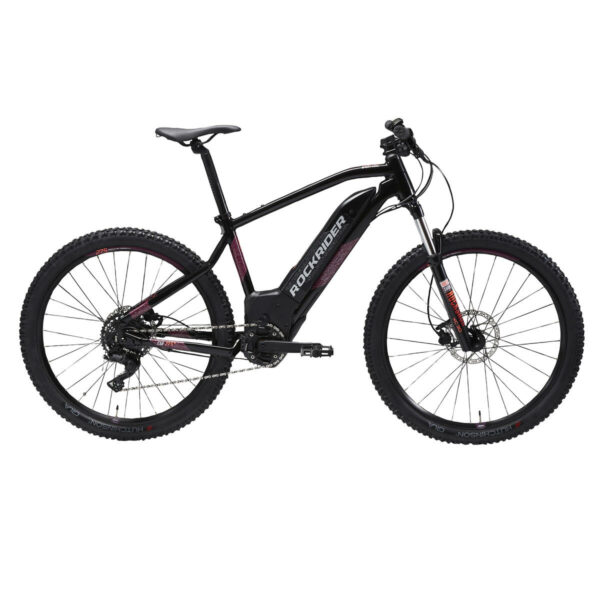 Vélo VTT électrique semi-rigide 27,5" E-ST520 Noir Violet