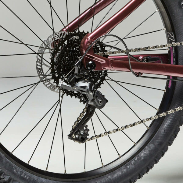 vélo VTT électrique semi-rigide 27,5" femme E-ST 500 prune