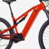 Vélo VTT électrique tout suspendu 29" E-EXPL 520 S Rouge vif