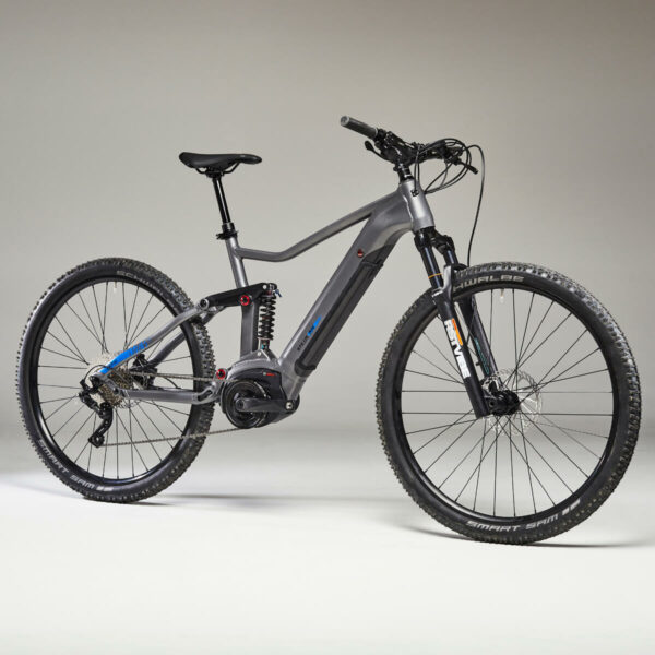 Vélo VTT ELECTRIQUE tout suspendu 29" STILUS E-TRAIL Gris