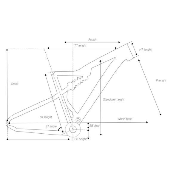 Vélo vtt tout SUSPENDU ST 540 S BLEU ORANGE 27,5"
