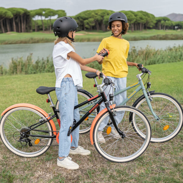 Vélo VTC Enfant RIVERSIDE 500 KAKI 24" 9-12 ans
