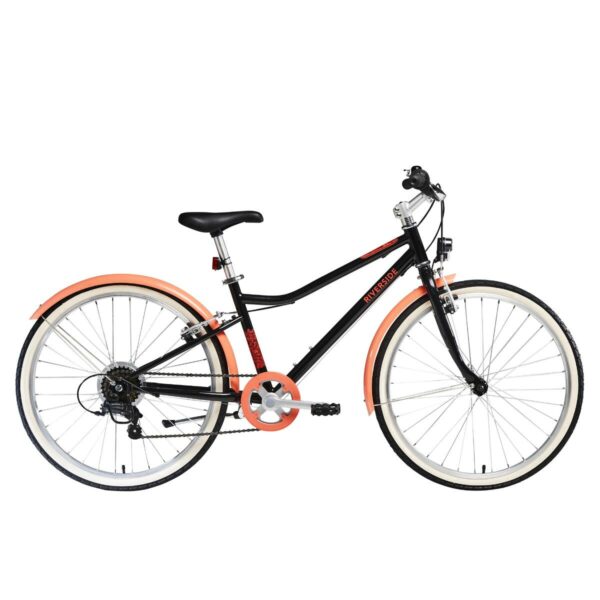 Vélo VTC Enfant RIVERSIDE 500 KAKI 24" 9-12 ans